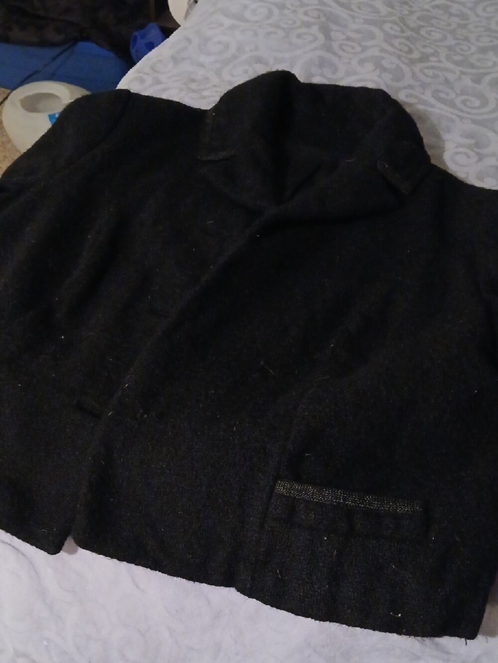 3/15 Four Season Wool 1950s Jacket Tailored by Myron Louis, Boston Circa 1950-60